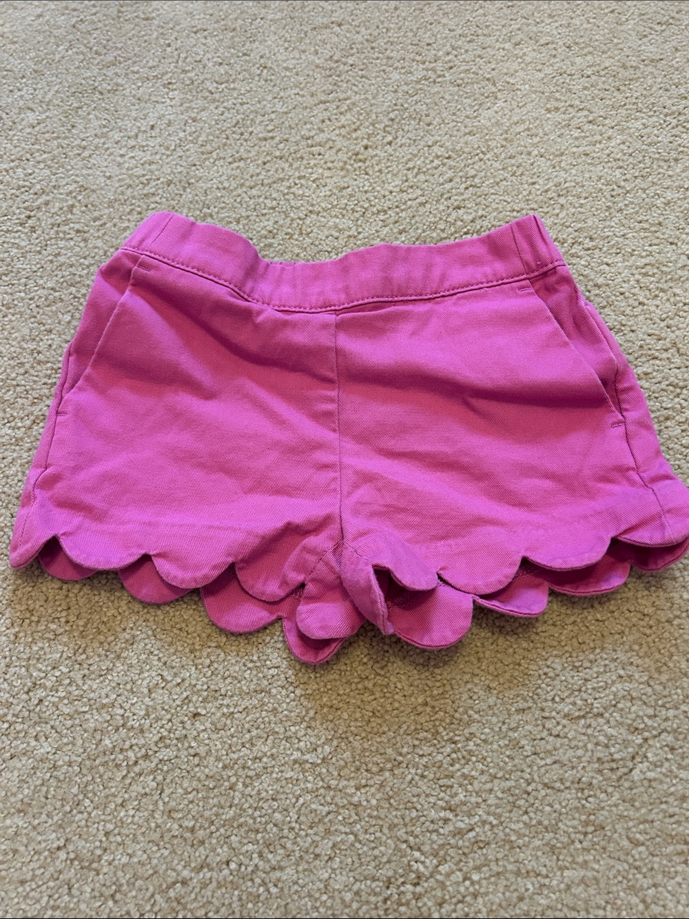 Crewcuts Bright Purple Scalloped Hem Shorts